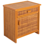 Vintage Rattan-wicker Cabinet thumbnail 1