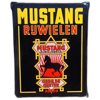 Emaille Bord Van Mustang Rijwielen Van Gebr. De Geeter Assen thumbnail 1