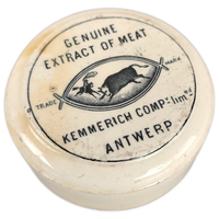 Antieke Porseleinen Flesendop Kemmerich Antwerp