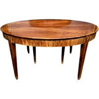 Empire Stijl Tafel. Palissander Fineer, Brons. Uitschuifbaar Tot 4 M.