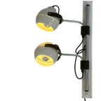 Vintage - Double Wall Lamp - Eyeball / Spots - Fully Adjustable - White thumbnail 1