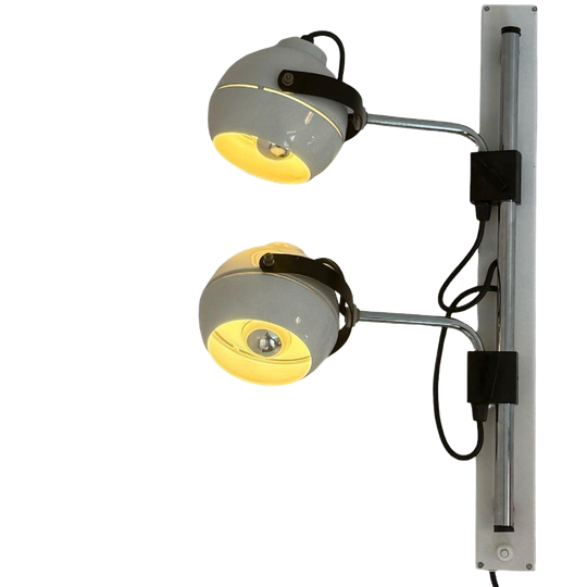 Vintage - Double Wall Lamp - Eyeball / Spots - Fully Adjustable - White 1