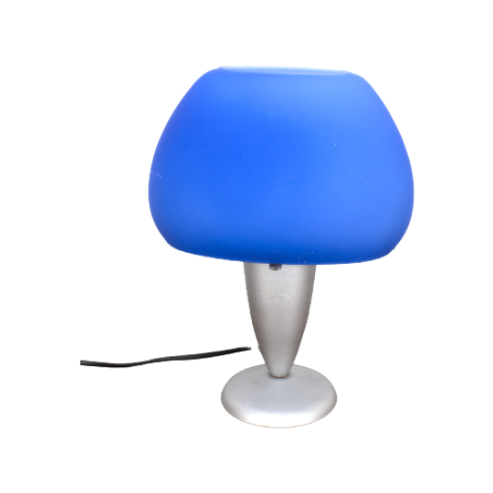 Blauw Glazen Tafellampje 65614 1