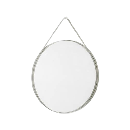 HAY Strap Spiegel Ø 70 Cm - Light Grey - Tweedekans 1