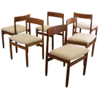 Set 6 A. Younger Stoelen Eetkamerstoelen Vintage Reupholstered thumbnail 1