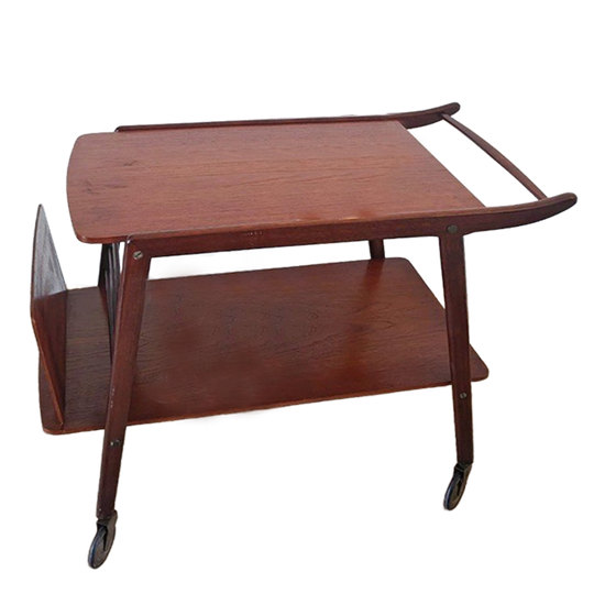 Vintage Jaren 60 Trolley/serveerwagen 1