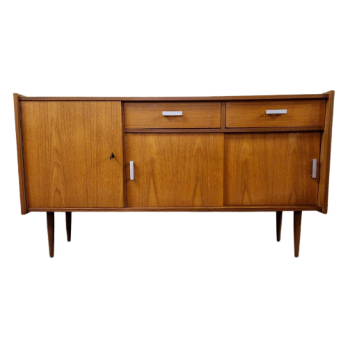 * Vintage Dressoir Jaren 60 Lowboard Teak Dressoir