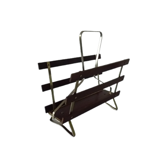 Vintage Small Magazine Rack 1