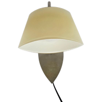 Hala Zeist - Wandlamp - Geborsteld Staal - Glas - 1990'S