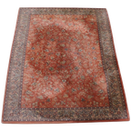 Erg Leuk Vloerkleed/ Tapijt In Oosterse Stijl Met Onder Andere Oudroze En Rode Tinten 298x201cm thumbnail 1