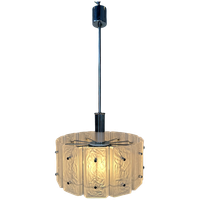 Vintage 1970’s Pendant Lamp – Glass/chroom
