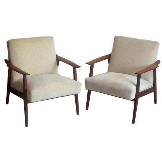 Set Vintage Deense Midcentury Fauteuils Easy Chairs 1960’S 1