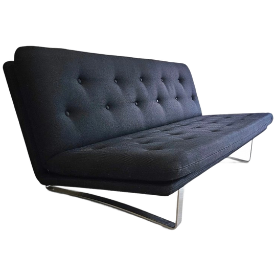 Artifort C684 Sofa / Designed By Kho Liang Ie / 1970s / Black Upholstery 1