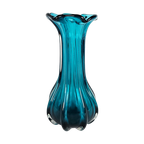Murano - Vaas - Aqua Blauw - Italie - 3E Kwart 20E Eeuw thumbnail 1