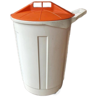 70's Retro Opbergton Speelgoed Ton Vuilnisbak Compostbak