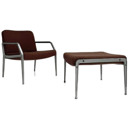 Unieke Fauteuil Met Voetenbank Toegeschreven Aan Gispen 1