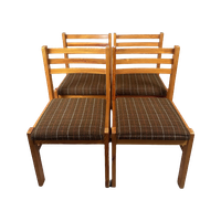 4x Vintage Eetkamerstoelen
