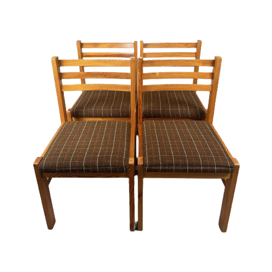 4x Vintage Eetkamerstoelen 1