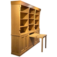 Demontabele Boekenkast Met Uitklapbare Tafel