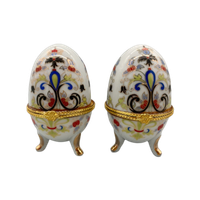 Set Vintage Porseleinen Sieraden Eieren