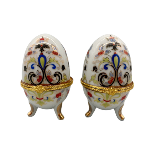 Set Vintage Porseleinen Sieraden Eieren 1