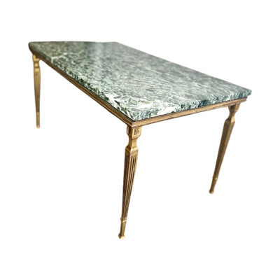 Vintage Groene Marmeren Coffee Table / Salontafel