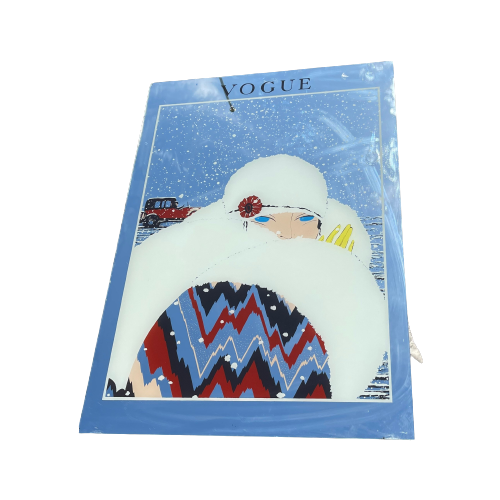 Grote Vogue Spiegel Winter Magazinecover. Magazine Cover Early Februari (Begin Februari) 1919