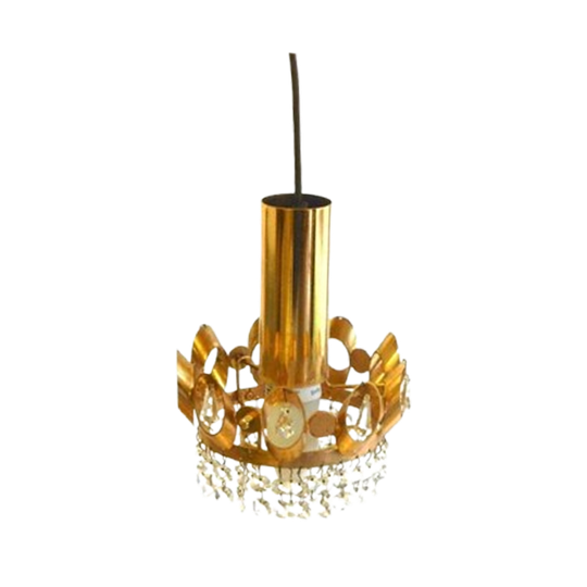 Vintage Lamp Hanglamp Jaren 60 Kleine Kroonluchter Palwa 1