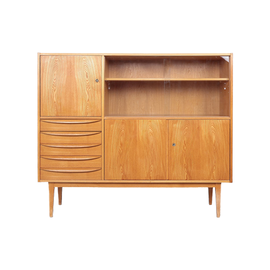 Buffet Kast Met Vitrine Van Franz Ehrlich, 1960S 1