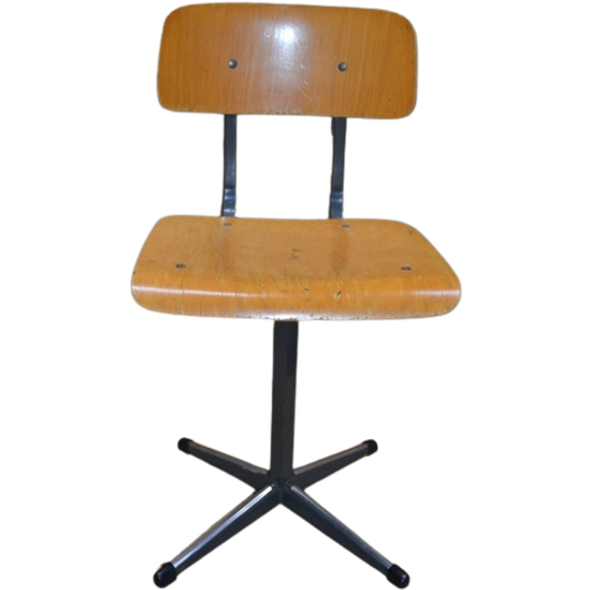 Schoolstoeltje Retro Verstelbare Rugleuning Kinderstoel 1