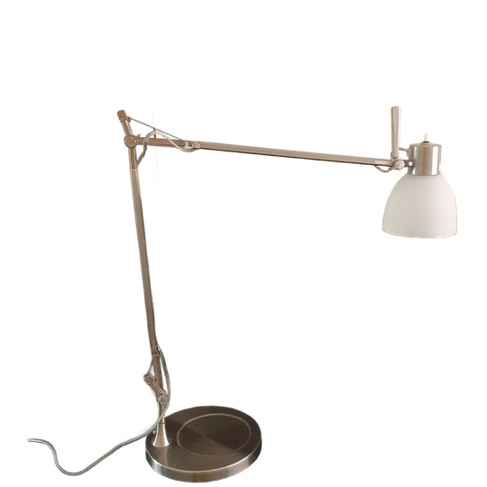 Bureaulamp - Tafellamp - Metaal - Zilverkleurig - Verstelbaar 1