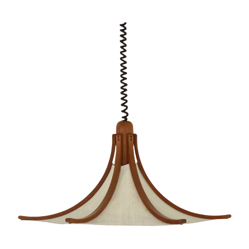 Domus Hanglamp Vintage Lamp Teak Houten