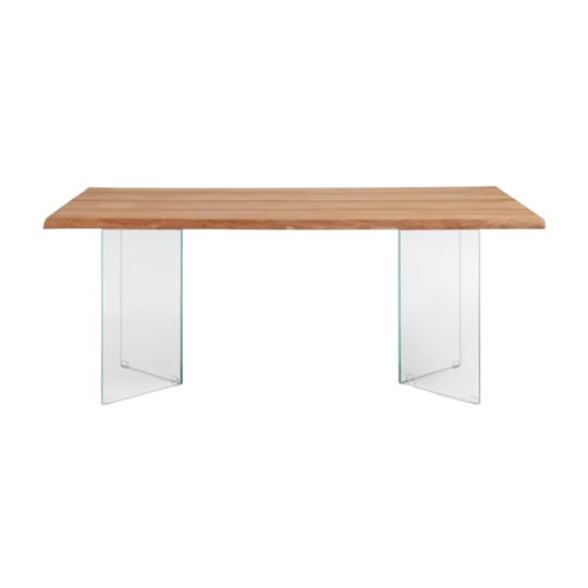 Eettafel Massief Eik En Glas 1