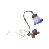 Antiek Tafellampje – Frans Glas Rond 1900 - (mb46)