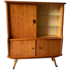 Vintage Mid-century Dressoir,high-board,barkast,vitrinekast thumbnail 1