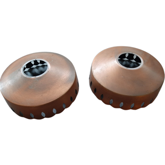 Set Van 2 Bronsen Lampenkapjes 1