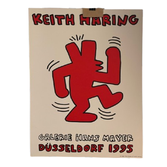 Keith Haring (1958-1990), Orginal 1995 Exhibition Poster 1