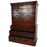 George Iii Country Tallboy / Chest On Chest