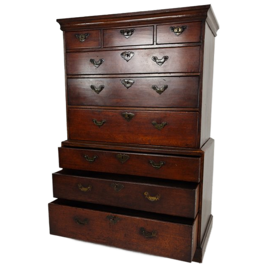 George Iii Country Tallboy / Chest On Chest 1