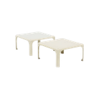 Set Of 2 Demetrio 45 Stackable Tables By Vico Magistretti For Artemide 1960S thumbnail 1