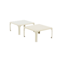 Set Of 2 Demetrio 45 Stackable Tables By Vico Magistretti For Artemide 1960S