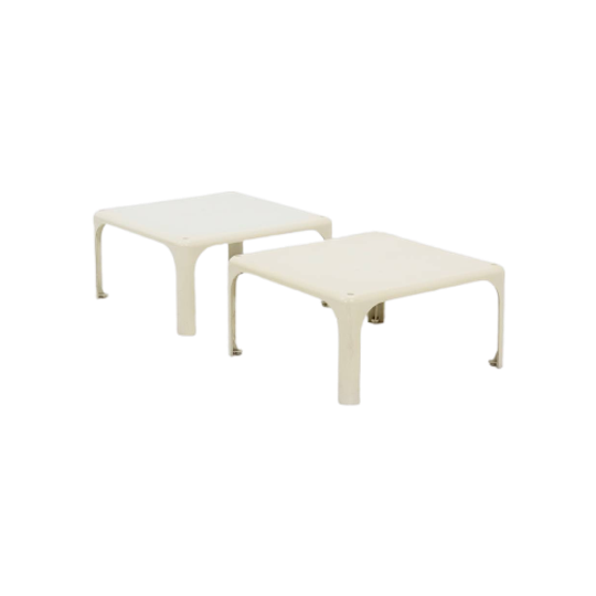 Set Of 2 Demetrio 45 Stackable Tables By Vico Magistretti For Artemide 1960S 1