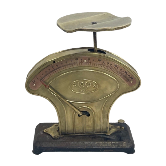 Rictus - Art Deco Postal Scale - Polished Brass And Copper 1