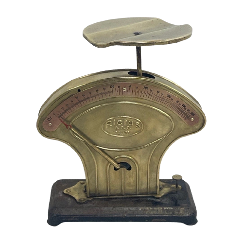 Rictus - Art Deco Postal Scale - Polished Brass And Copper