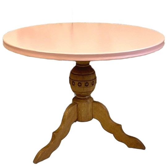 Ronde Salon/wijntafel Restyle Peach Hout Brocante 1