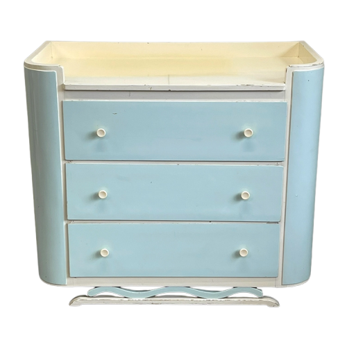 Vintage Commode Jaren 60 Babykamer Kast Verschoontafel