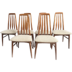 6 Dining Chairs By Niels Koefoed For Hornslet Denmark 1960S thumbnail 1