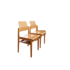 Vintage Design Houten Stoelen Met Plaats Voor Je Tijdschrift thumbnail 1