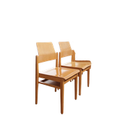 Vintage Design Houten Stoelen Met Plaats Voor Je Tijdschrift