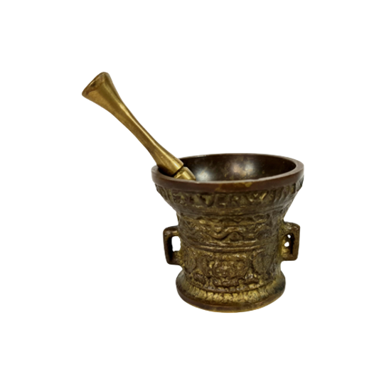 Vijzel - Messing - Nick Anno 1590 Nette Verwin - 20e Eeuw 1